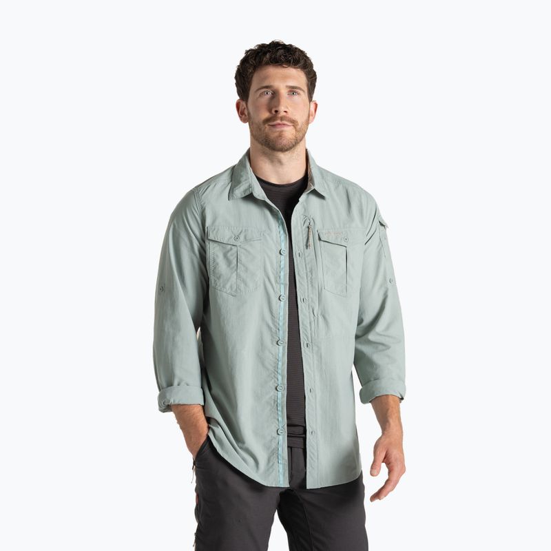Мъжка риза Craghoppers NosiLife Adventure Long Sleeved Shirt III lichen green