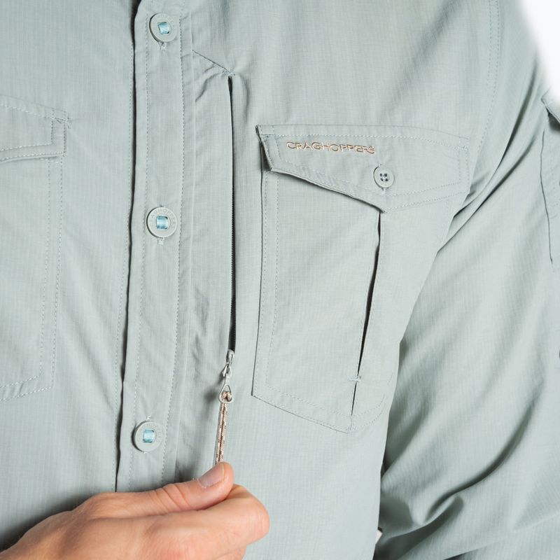 Мъжка риза Craghoppers NosiLife Adventure Long Sleeved Shirt III lichen green 5