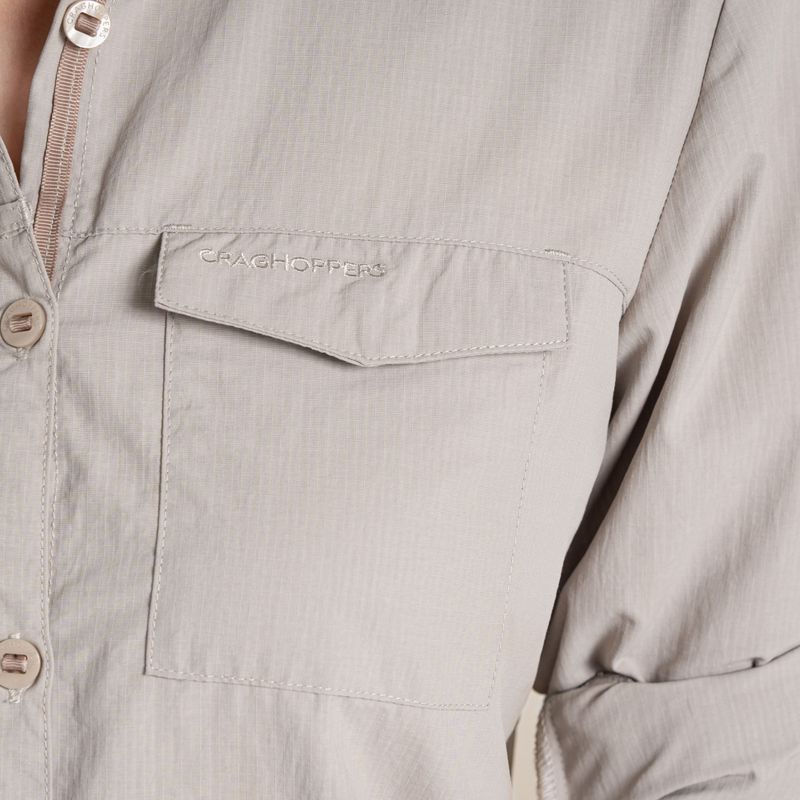 Дамска риза Craghoppers NosiLife Adventure Long Sleeved Shirt III soft mushroom 7
