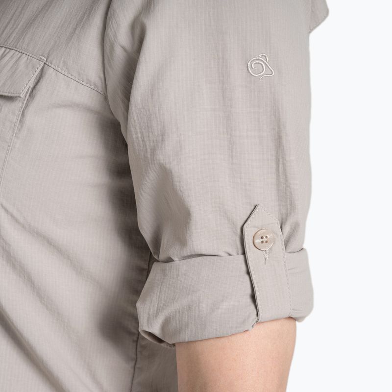 Дамска риза Craghoppers NosiLife Adventure Long Sleeved Shirt III soft mushroom 8