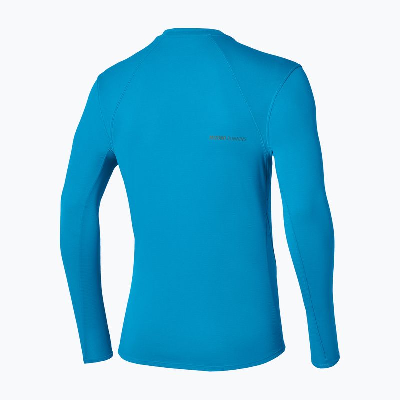 Мъжка блуза за бягане с дълъг ръкав Mizuno Tech Thermal Charge Breath Thermo Long Sleeve Tee blue jewel 2