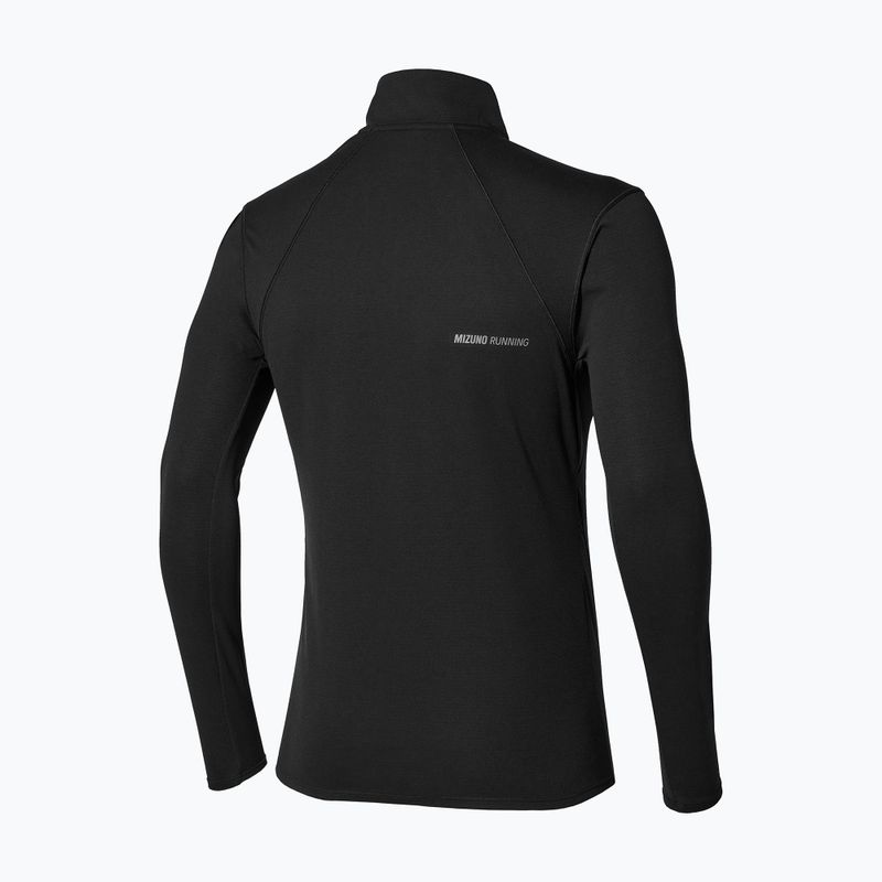Мъжка блуза за бягане с дълъг ръкав Mizuno Tech Thermal Charge Breath Thermo Half Zip Long Sleeve Tee black 2