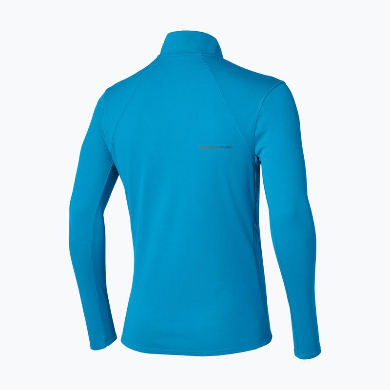 Мъжка блуза за бягане с дълъг ръкав Mizuno Tech Thermal Charge Breath Thermo Half Zip Long Sleeve Tee blue jewel 2