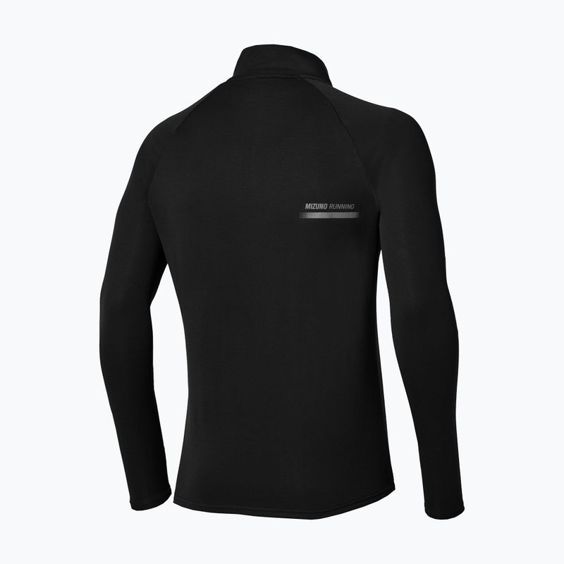 Мъжка блуза за бягане с дълъг ръкав Mizuno Active Dryaeroflow Hybrid Long Sleeve Top Black 2