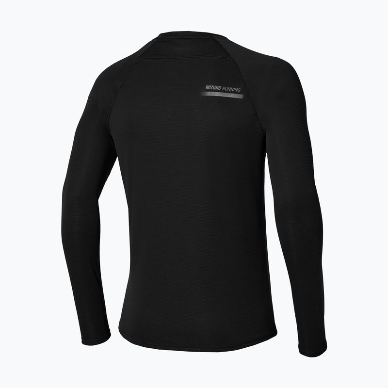 Мъжка блуза за бягане с дълъг ръкав Mizuno Active Dryaeroflow black 2