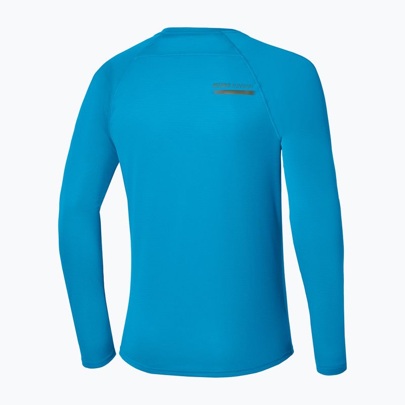 Мъжка блуза за бягане с дълъг ръкав Mizuno Active Dryaeroflow blue jewel 2