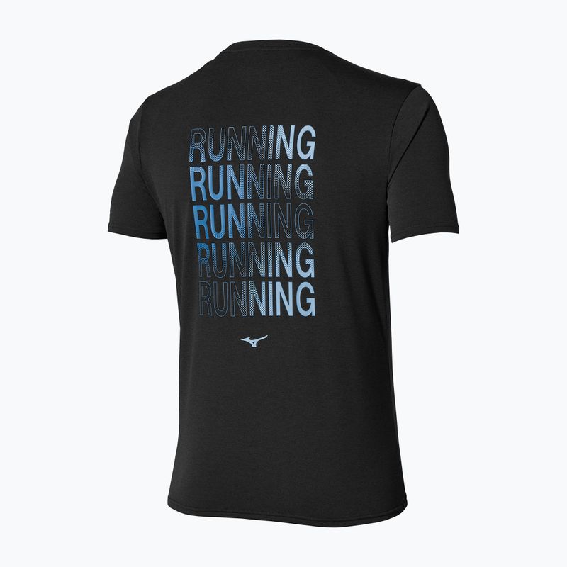 Мъжка тениска за бягане Mizuno Core Run Short Sleeve Tee black 2