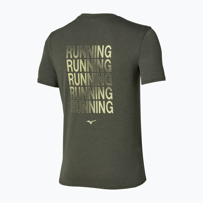 Мъжка тениска за бягане Mizuno Core Run Short Sleeve Tee forest night 2