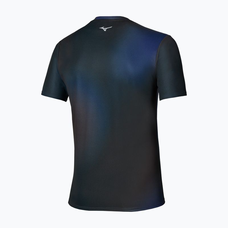 Мъжка тениска за бягане Mizuno Core Graphic Short Sleeve black/blue 2