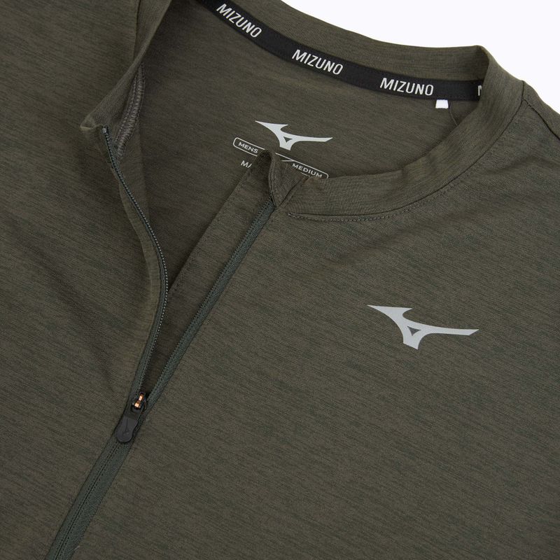 Мъжки суитшърт за бягане Mizuno Core Impulse Half Zip Long Sleeve Tee forest night 3