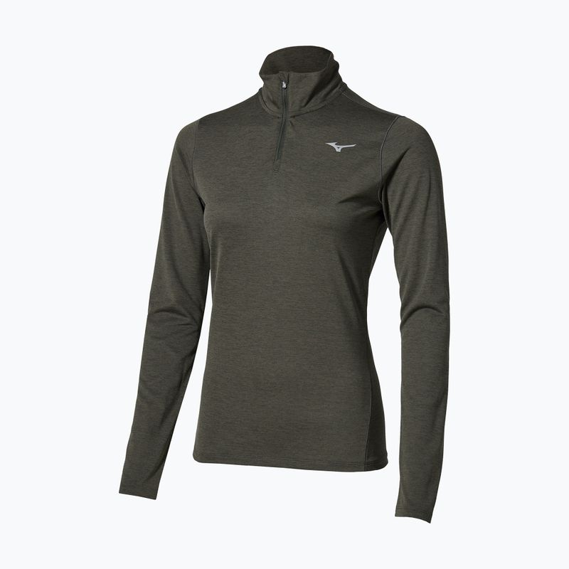 Дамски суитшърт за бягане Mizuno Core Impulse Half Zip Long Sleeve Tee forest night