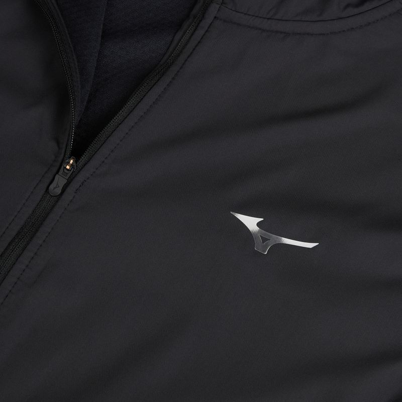 Мъжко яке за бягане Mizuno Active Warmalite Hybrid Full Zip Hooded Long Sleeve Top black 3