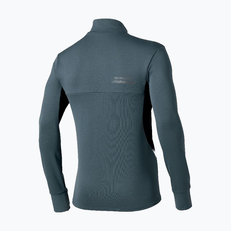 Мъжки суитшърт за бягане Mizuno Active Warmalite Half Zip Long Sleeve Top dark slate 2