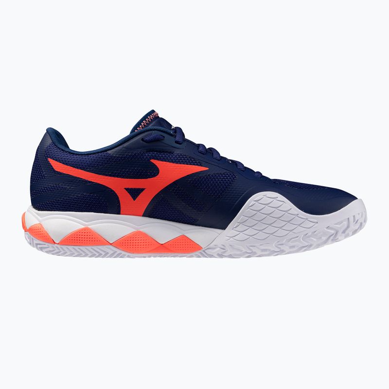 Мъжки обувки за тенис Mizuno Wave Enforce Tour 2 CC beacon blue/white/lava orange 9