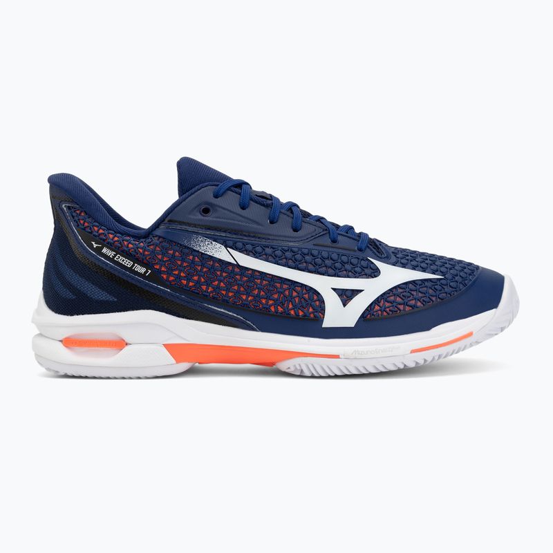 Мъжки обувки за тенис Mizuno Wave Exceed Tour 7 CC beacon blue/white/lava orange 2