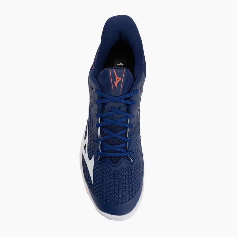 Мъжки обувки за тенис Mizuno Wave Exceed Tour 7 CC beacon blue/white/lava orange 5
