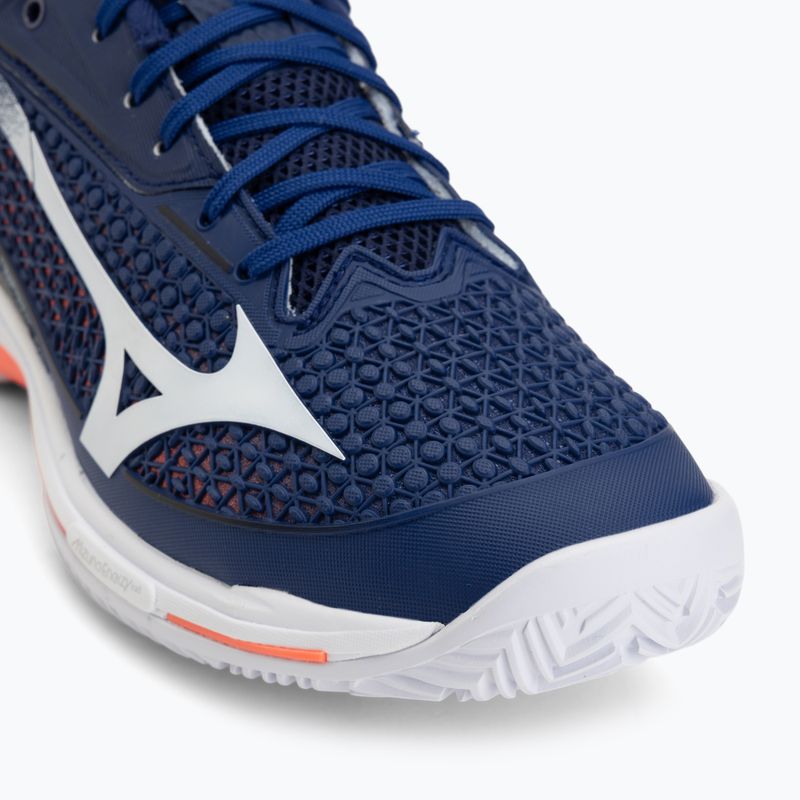 Мъжки обувки за тенис Mizuno Wave Exceed Tour 7 CC beacon blue/white/lava orange 7