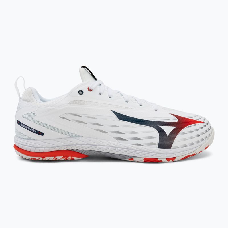 Мъжки обувки за тенис Mizuno Wave Drive Neo 4 white/insignia blue/orange 2