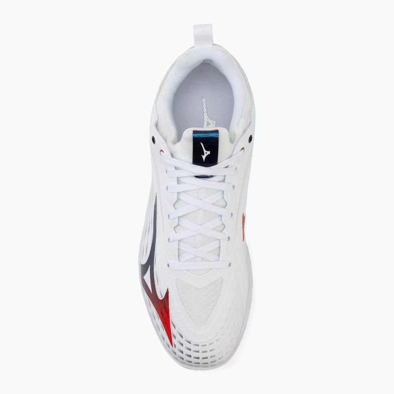 Мъжки обувки за тенис Mizuno Wave Drive Neo 4 white/insignia blue/orange 5