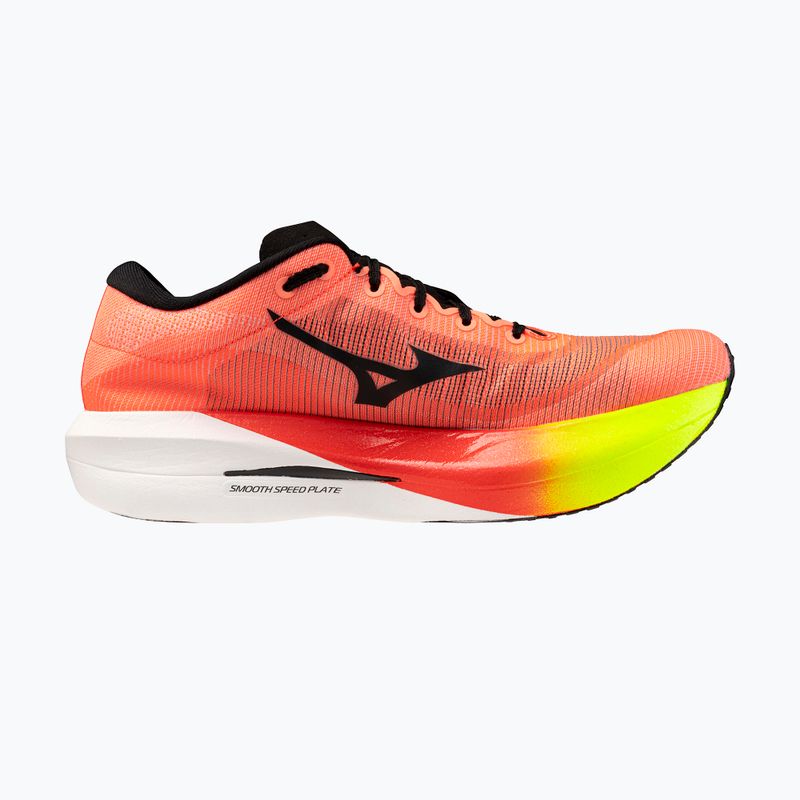 Обувки за бягане Mizuno Hyperwarp Pure lava orange/black/lightning yellow 2