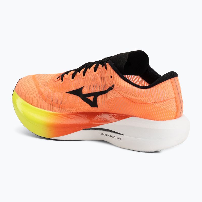 Обувки за бягане Mizuno Hyperwarp Pure lava orange/black/lightning yellow 3