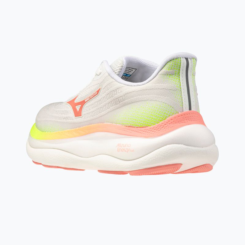 Дамски обувки за бягане Mizuno Wave Sky 9 gf white/desert flower/lime pulp 4
