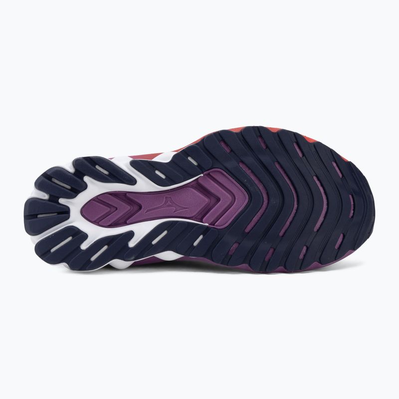 Дамски обувки за бягане Mizuno Wave Skyrise 7 rhodonite/white/tomato puree 4