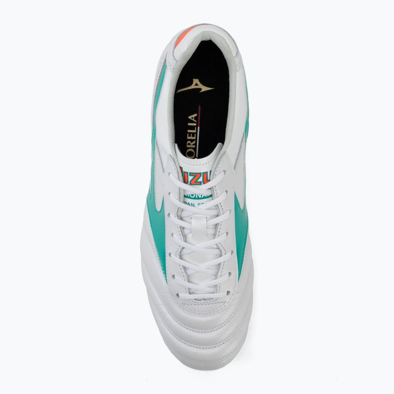 Футболни обувки Mizuno Morelia II Japan FG white/arcadia/lava orange 5