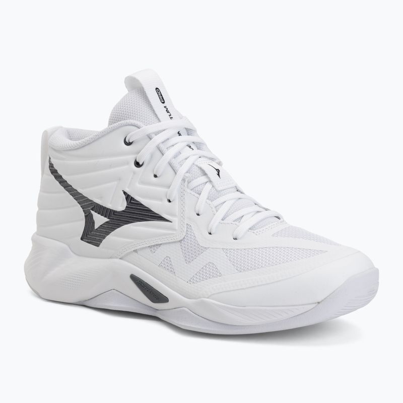 Обувки за волейбол Mizuno Wave Momentum Pro Mid white/metallic gray/black