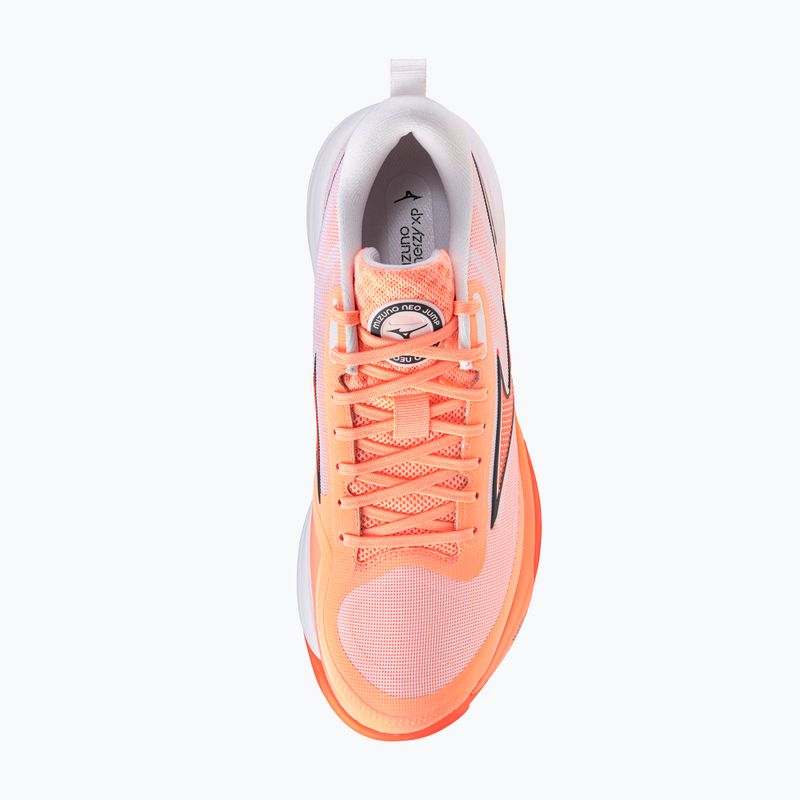 Обувки за волейбол Mizuno Neo Jump flamingo corallava orange/white 5