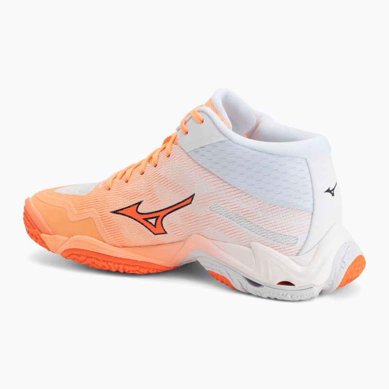 Обувки за волейбол Mizuno Wave Lightning Elite Mid Flamingo Coral/Lava Orange/White 3