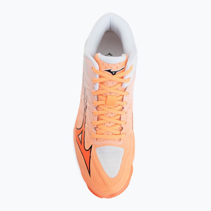 Обувки за волейбол Mizuno Wave Lightning Elite Mid Flamingo Coral/Lava Orange/White 5