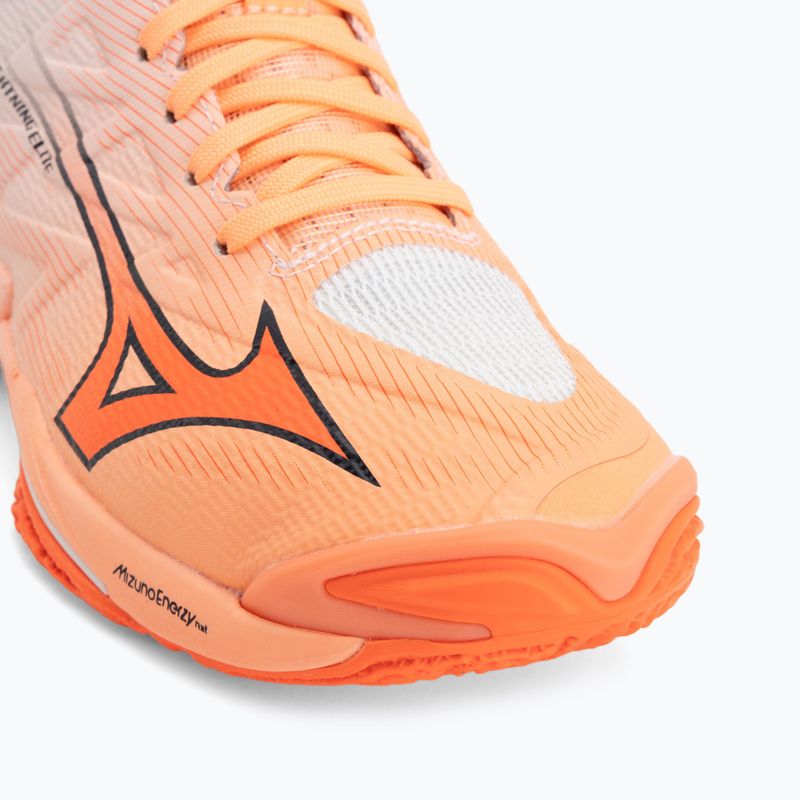 Обувки за волейбол Mizuno Wave Lightning Elite Mid Flamingo Coral/Lava Orange/White 7