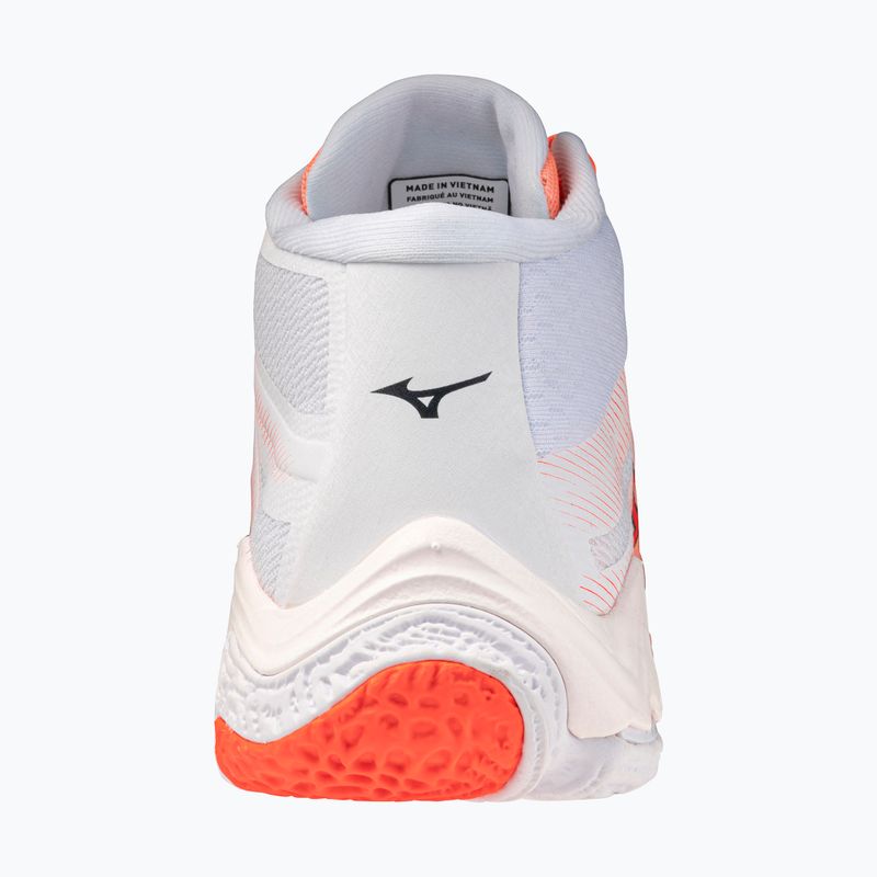 Обувки за волейбол Mizuno Wave Lightning Elite Mid Flamingo Coral/Lava Orange/White 3
