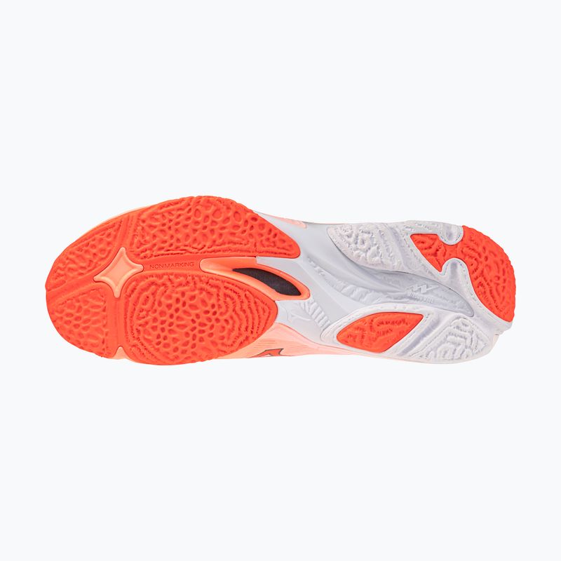 Обувки за волейбол Mizuno Wave Lightning Elite Mid Flamingo Coral/Lava Orange/White 4