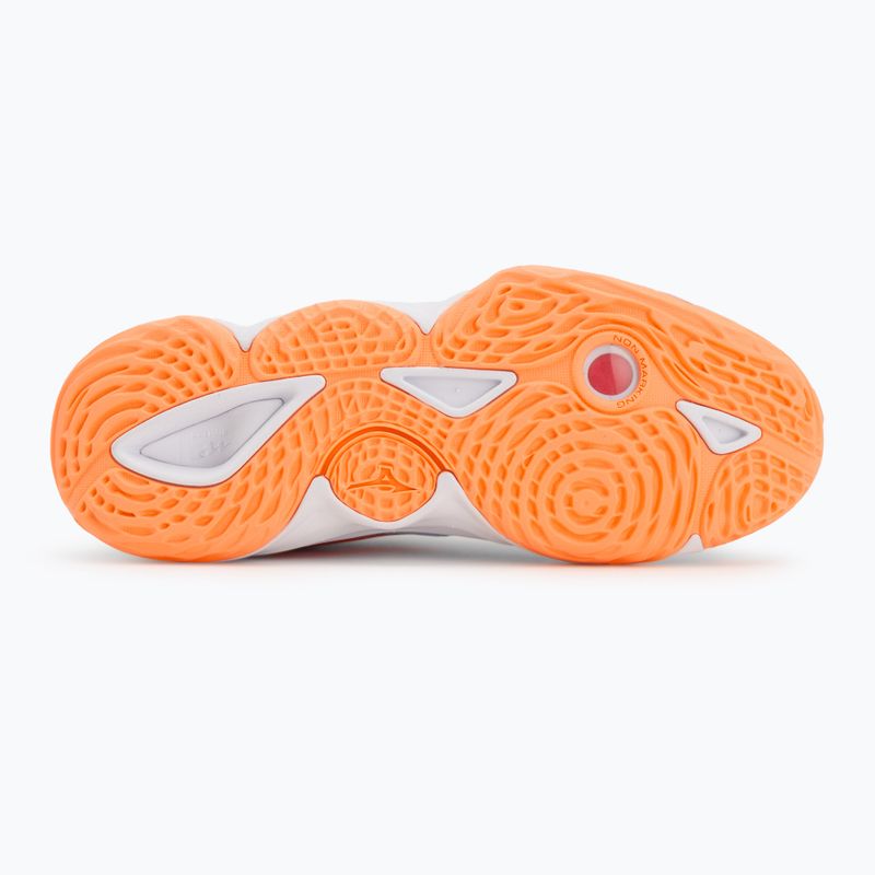 Дамски обувки за волейбол Mizuno Wave Momentum Elite blue finch/white/lava orange 4