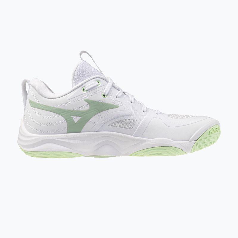 Дамски обувки за волейбол Mizuno Wave Momentum Elite white/balsam green/ambrosia 2