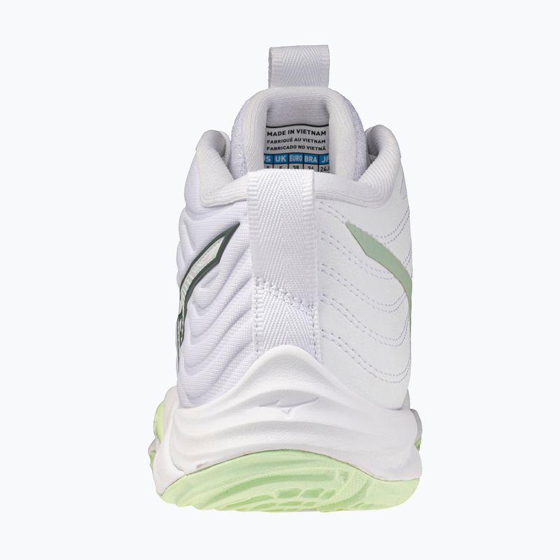Дамски обувки за волейбол Mizuno Wave Momentum Elite Mid white/balsam green/ambrosia 3