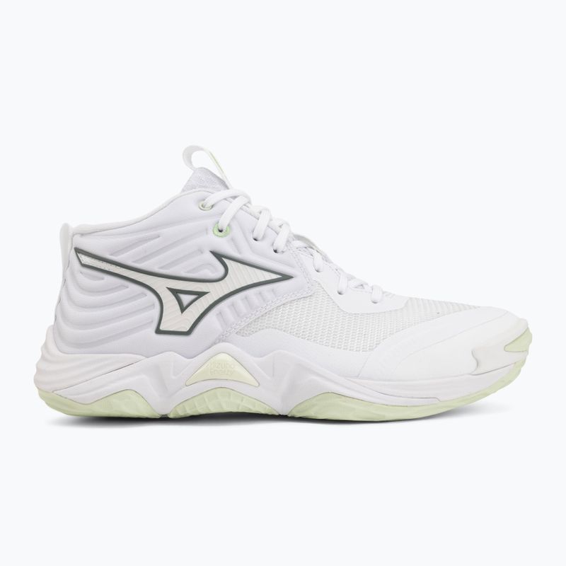 Дамски обувки за волейбол Mizuno Wave Momentum Elite Mid white/balsam green/ambrosia 2