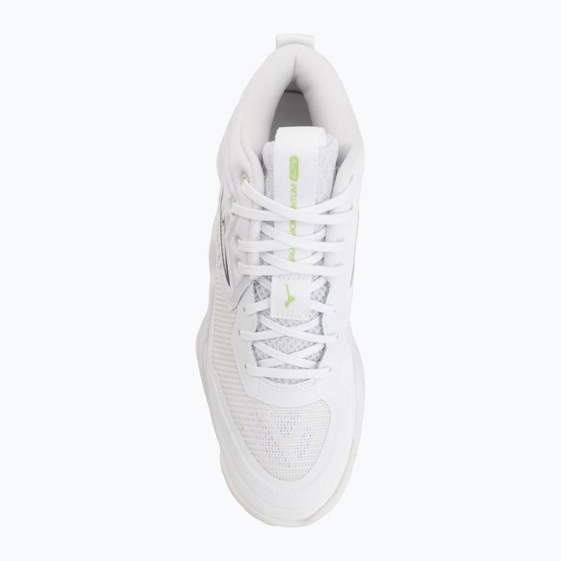 Дамски обувки за волейбол Mizuno Wave Momentum Elite Mid white/balsam green/ambrosia 5