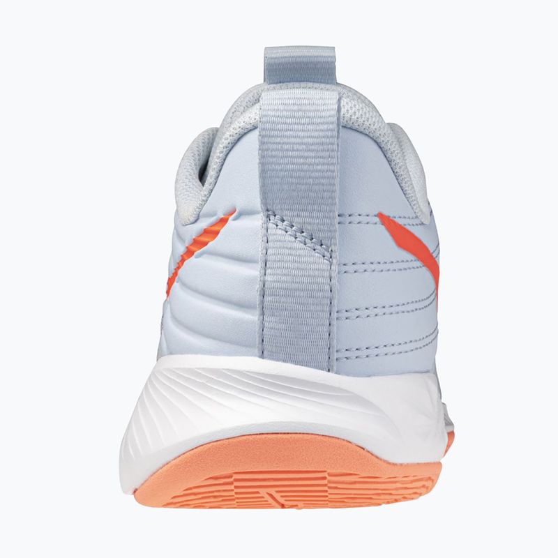 Дамски обувки за волейбол Mizuno Wave Momentum Pro blue finch/lava orange/flamingo coral 3