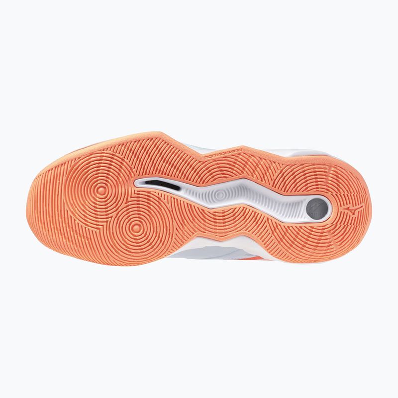 Дамски обувки за волейбол Mizuno Wave Momentum Pro blue finch/lava orange/flamingo coral 4