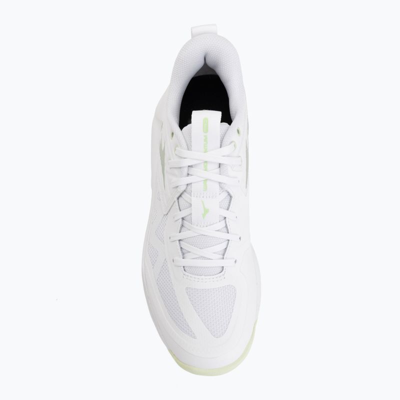 Дамски обувки за волейбол Mizuno Wave Momentum Pro white/aqua gray/ambrosia 5