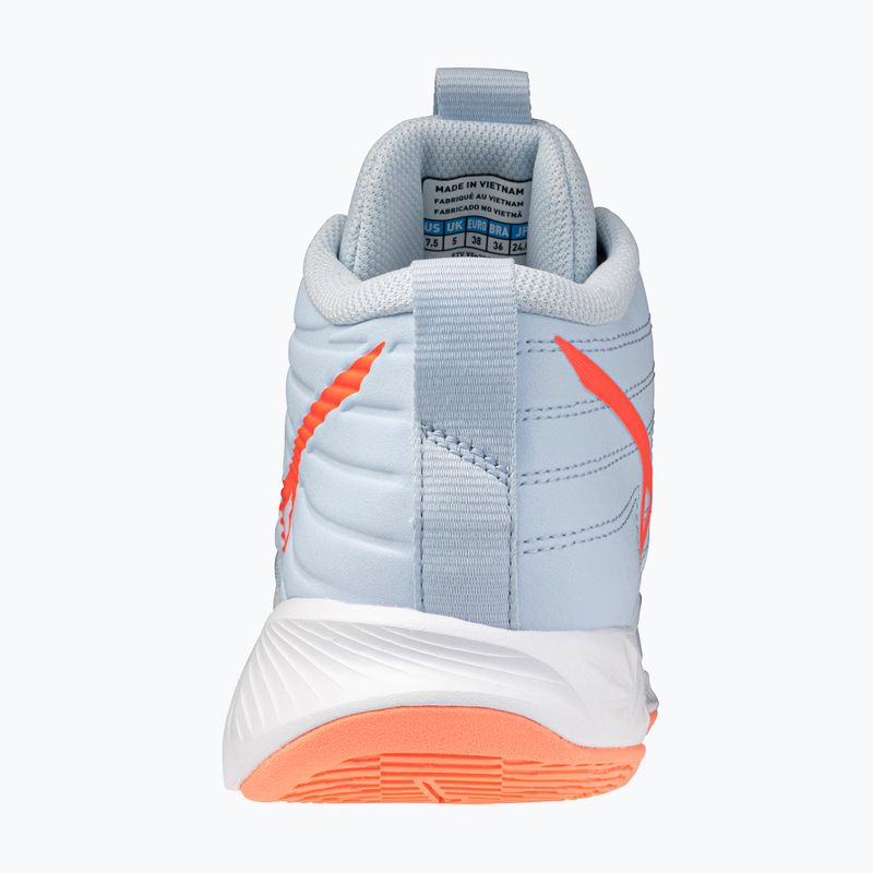 Дамски обувки за волейбол Mizuno Wave Momentum Pro Mid blue finch/lava orange/flamingo coral 3