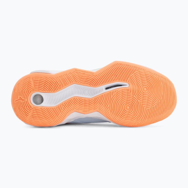 Дамски обувки за волейбол Mizuno Wave Momentum Pro Mid blue finch/lava orange/flamingo coral 4