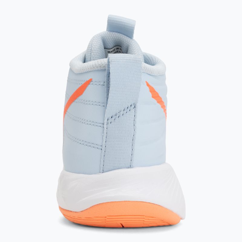 Дамски обувки за волейбол Mizuno Wave Momentum Pro Mid blue finch/lava orange/flamingo coral 6
