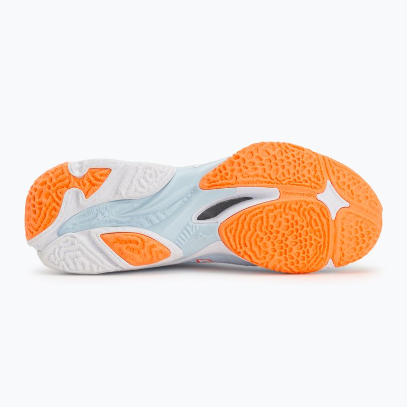 Дамски обувки за волейбол Mizuno Wave Lightning Elite blue finch/white/lava orange 4