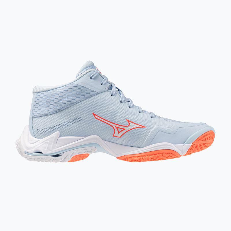 Дамски обувки за волейбол Mizuno Wave Lightning Elite Mid blue finch/whitelava orange 2