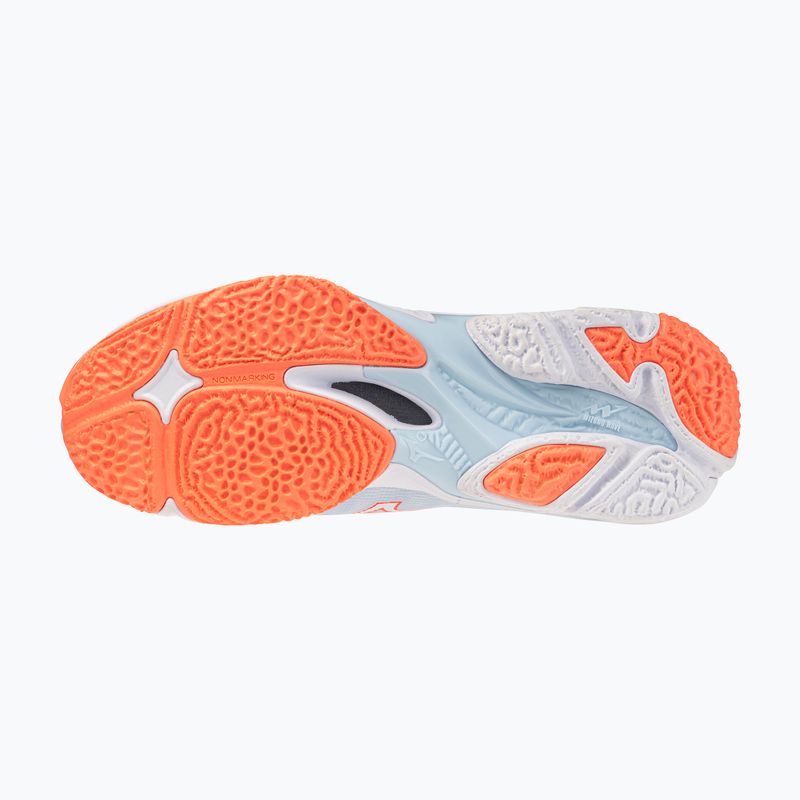 Дамски обувки за волейбол Mizuno Wave Lightning Elite Mid blue finch/whitelava orange 4
