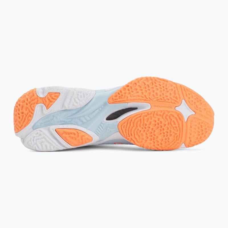 Дамски обувки за волейбол Mizuno Wave Lightning Elite Mid blue finch/whitelava orange 4